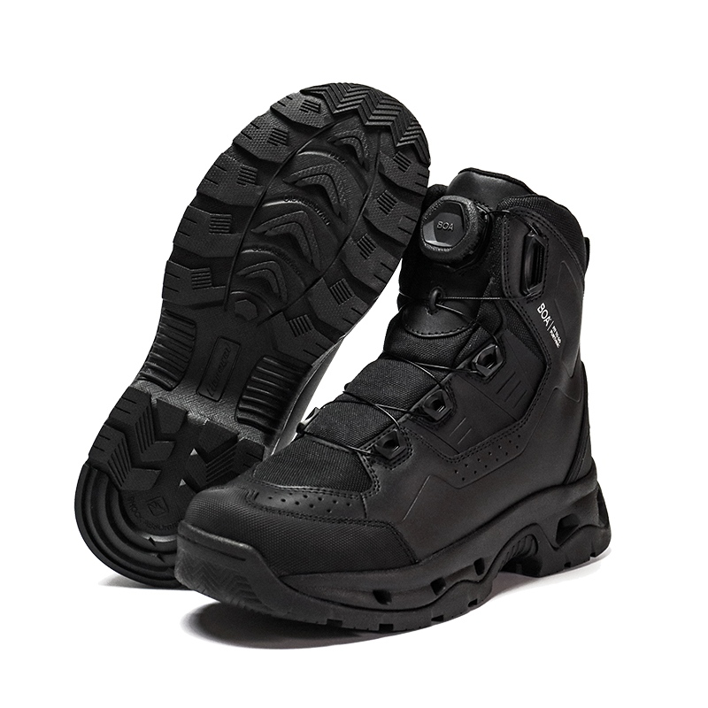 Åndbar politistøvler med sandwichfor